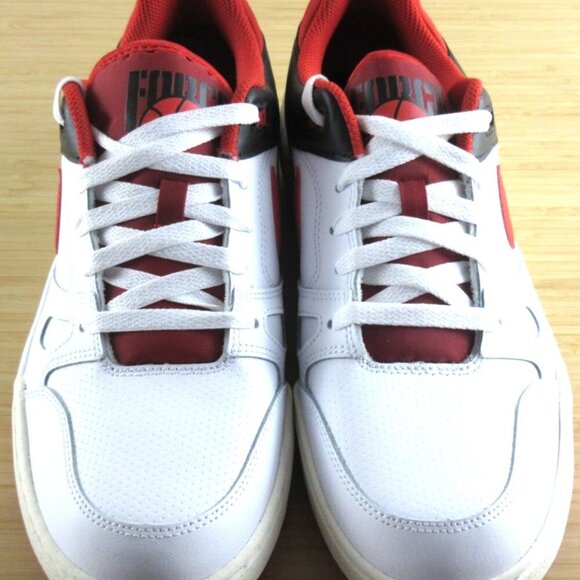 Nike Men\'s Full Force Low Basketball Shoes White Mystic Red Black Sizes NIB main image 4